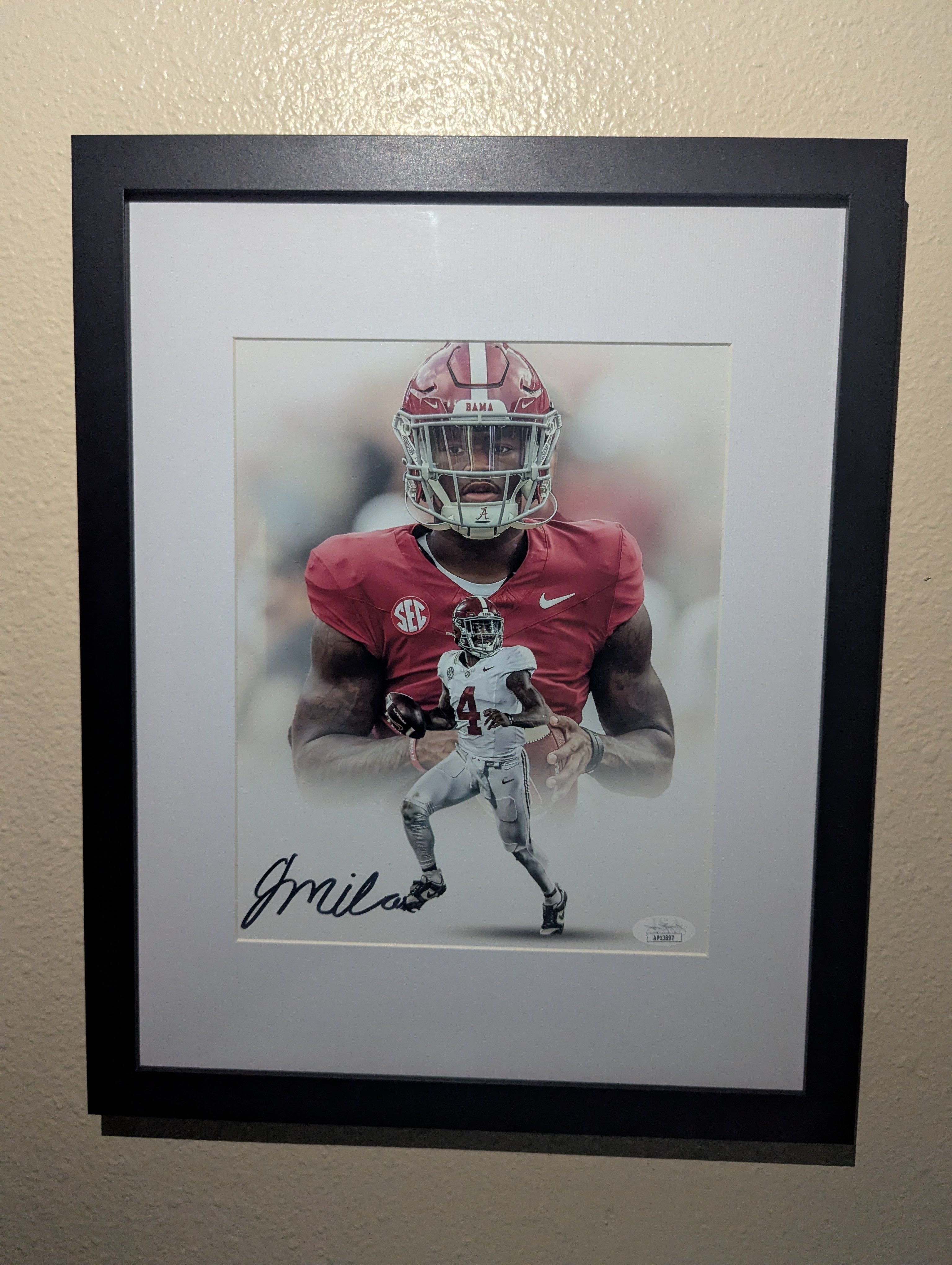 Jalen Milroe - Signed 8x10 (JSA)