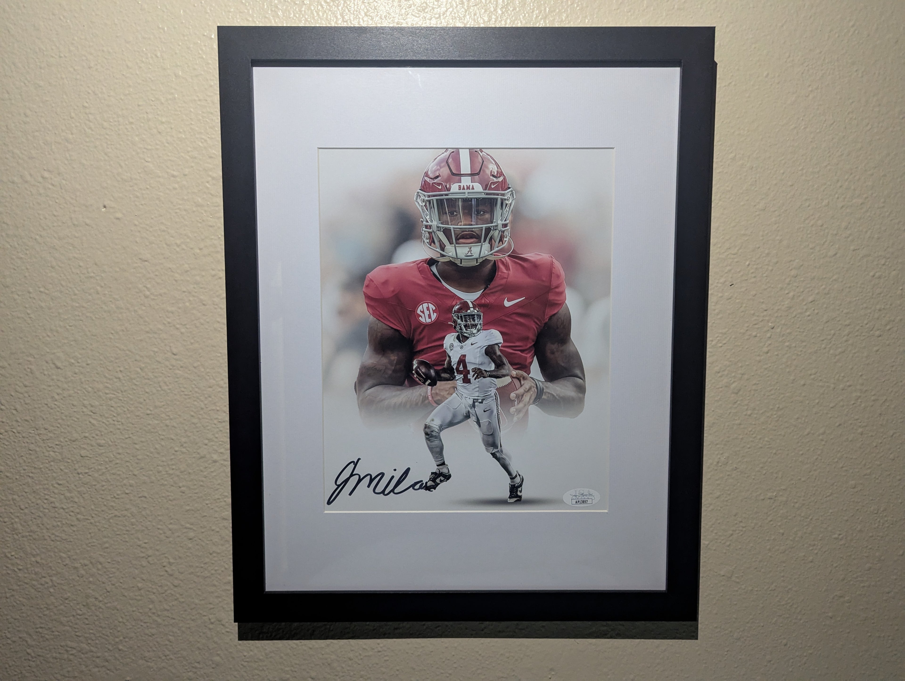 Jalen Milroe - Signed 8x10 (JSA)