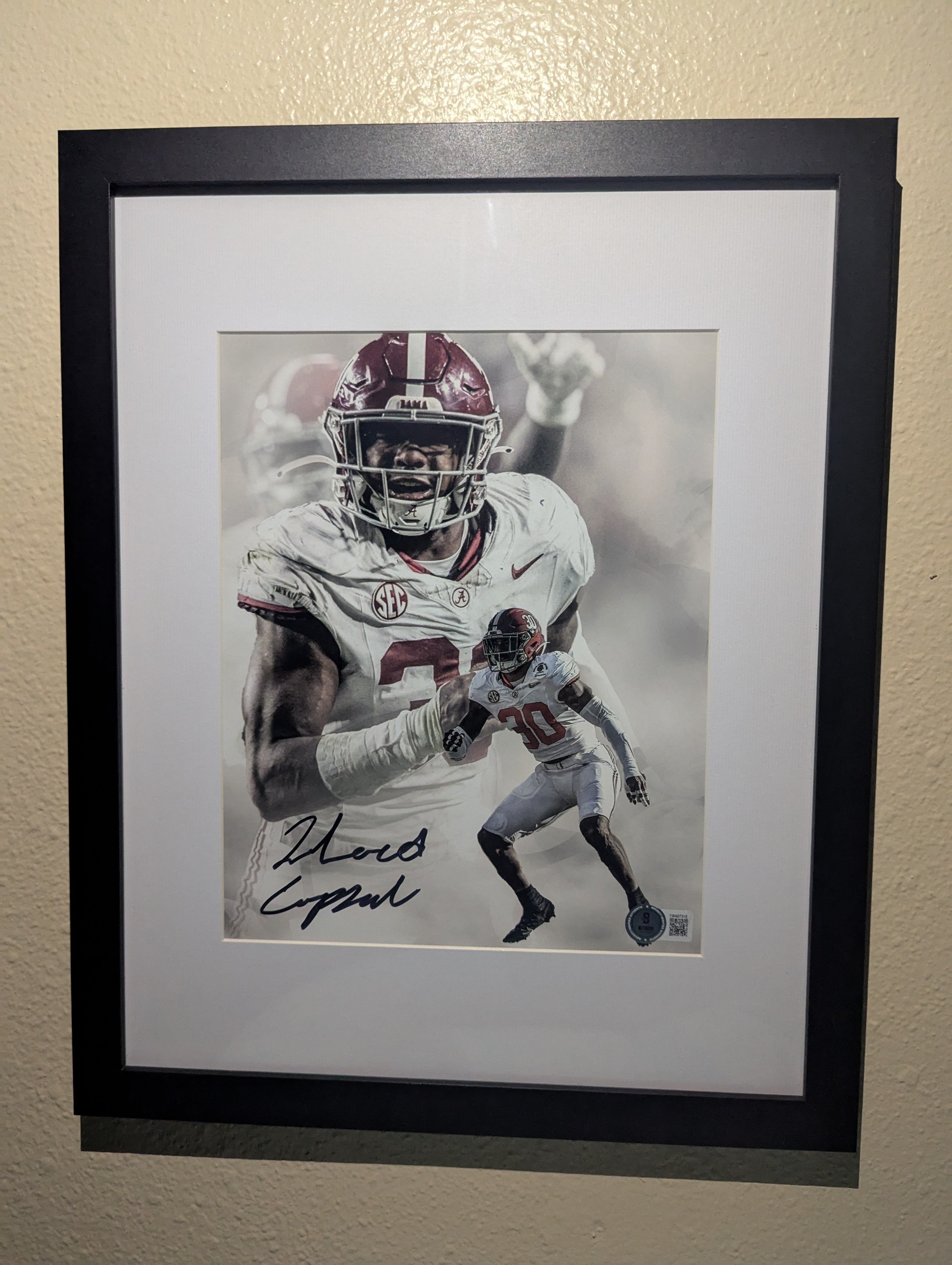 Jihaad Campbell - Signed 8x10 (Beckett)