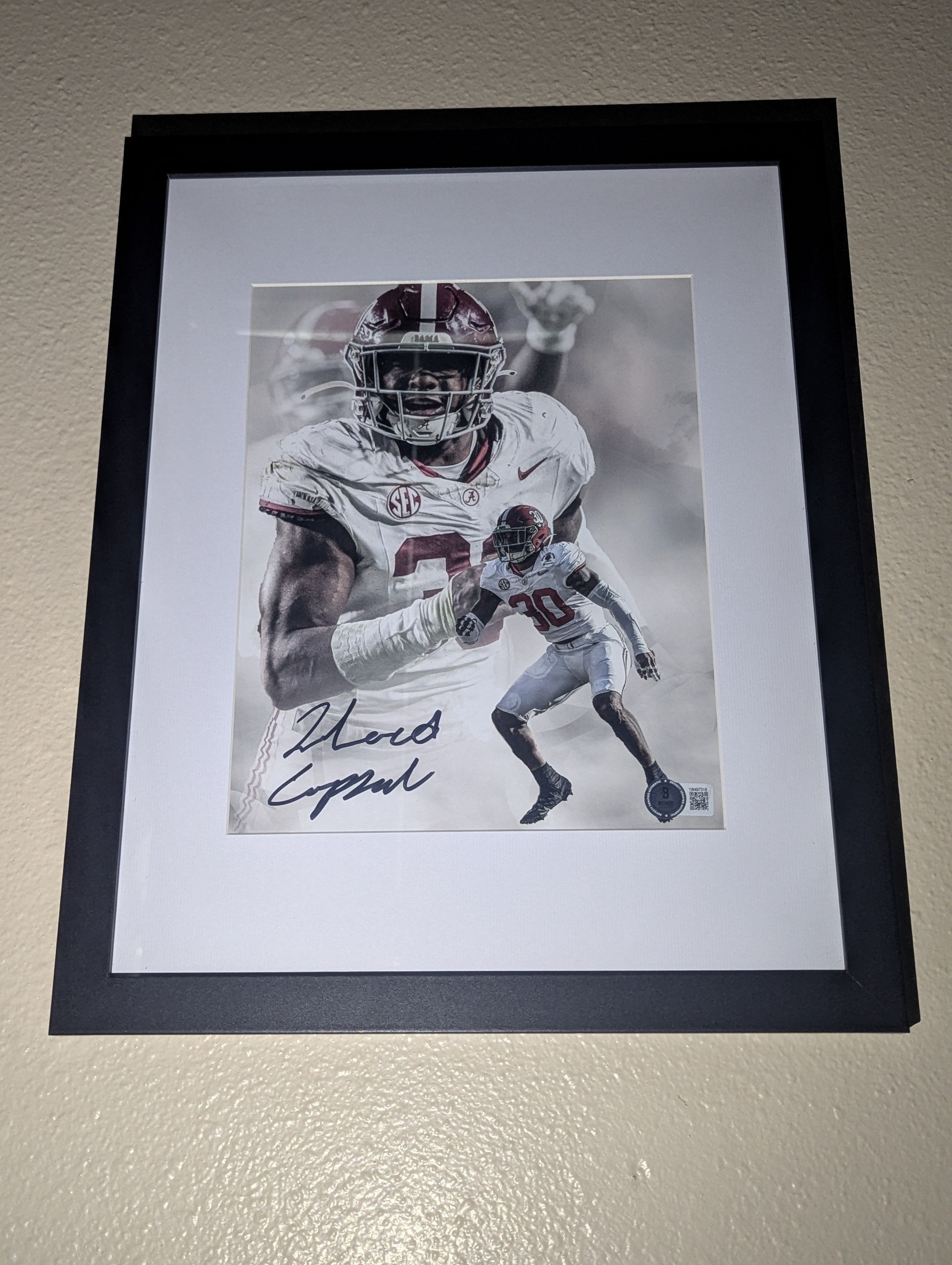 Jihaad Campbell - Signed 8x10 (Beckett)