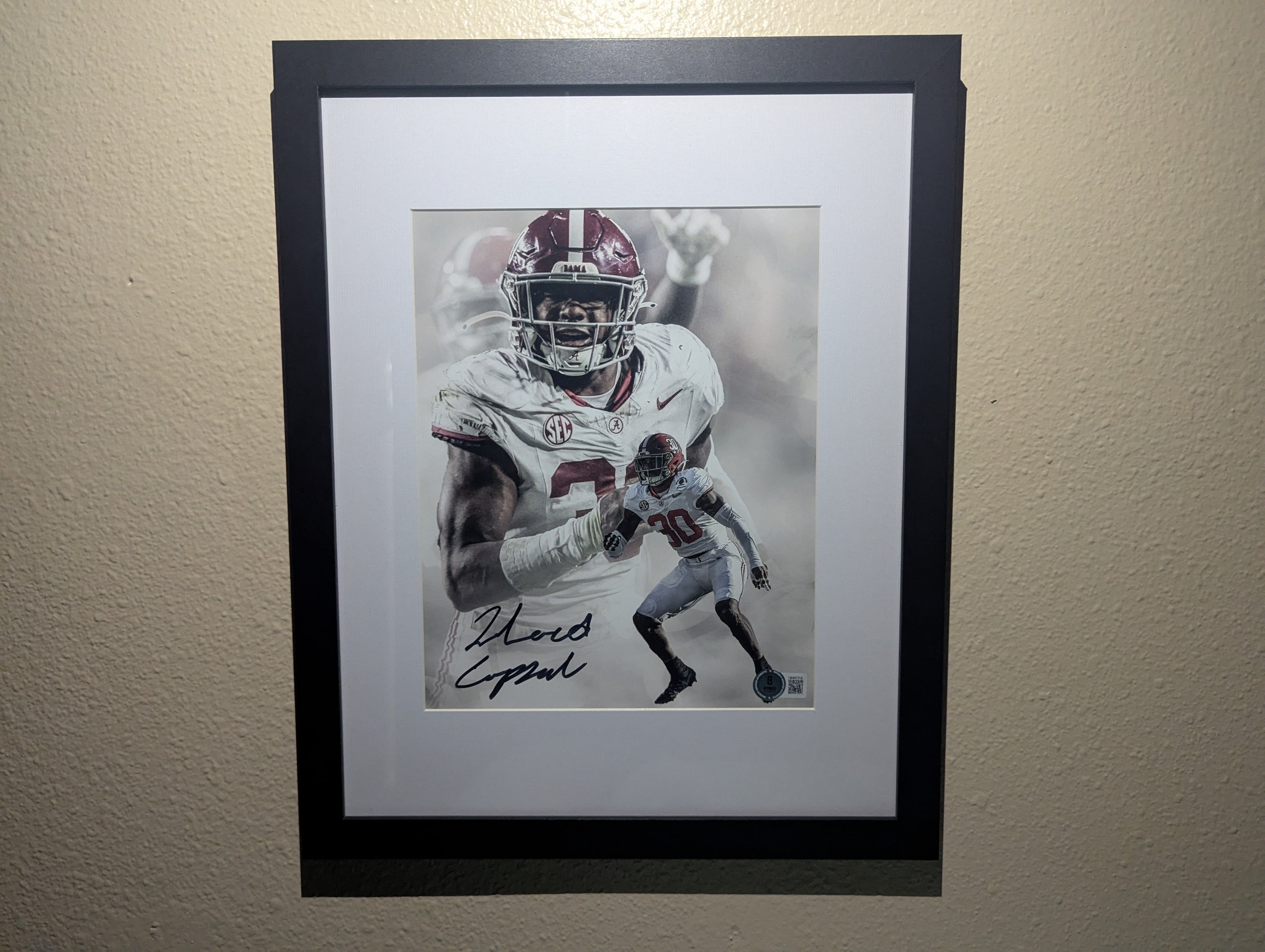 Jihaad Campbell - Signed 8x10 (Beckett)