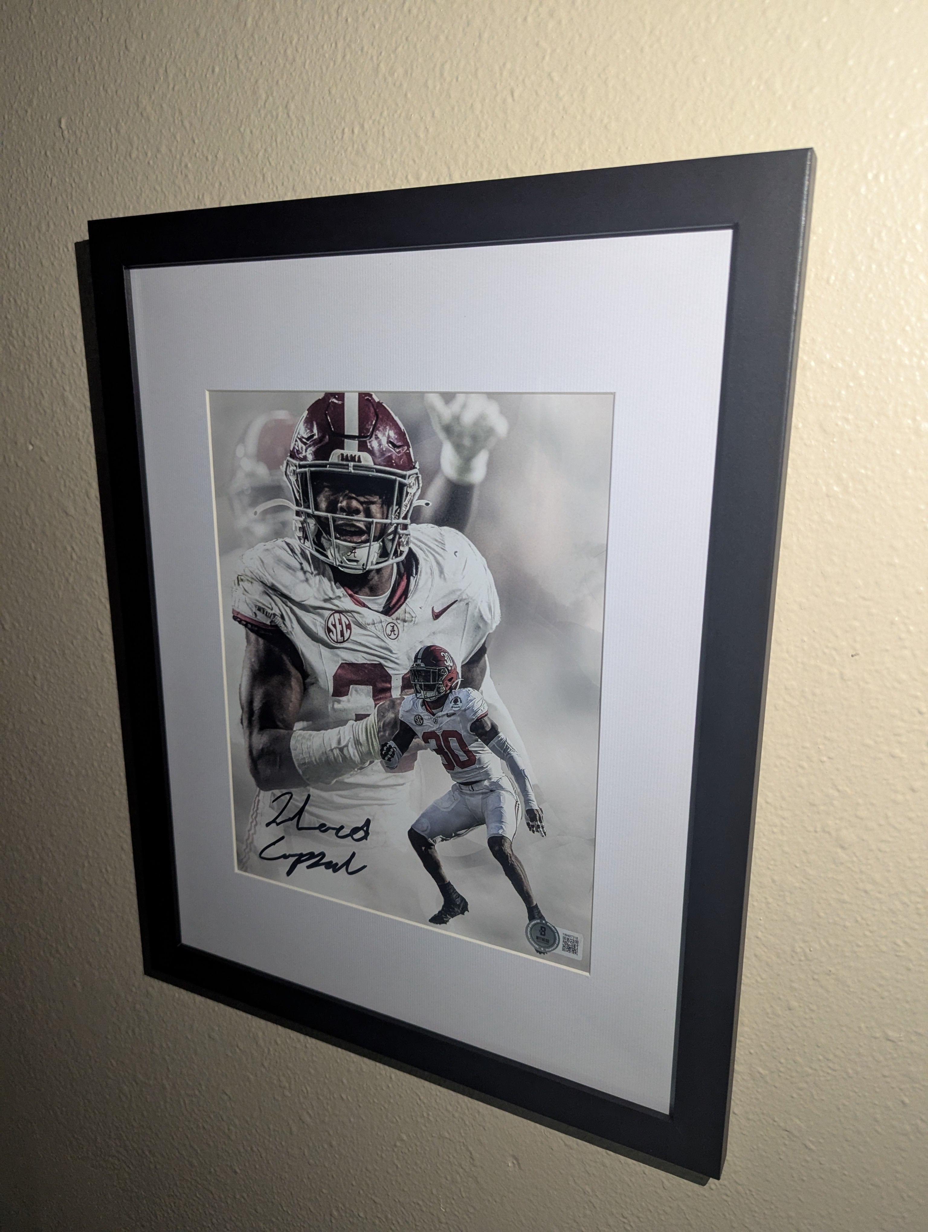 Jihaad Campbell - Signed 8x10 (Beckett)