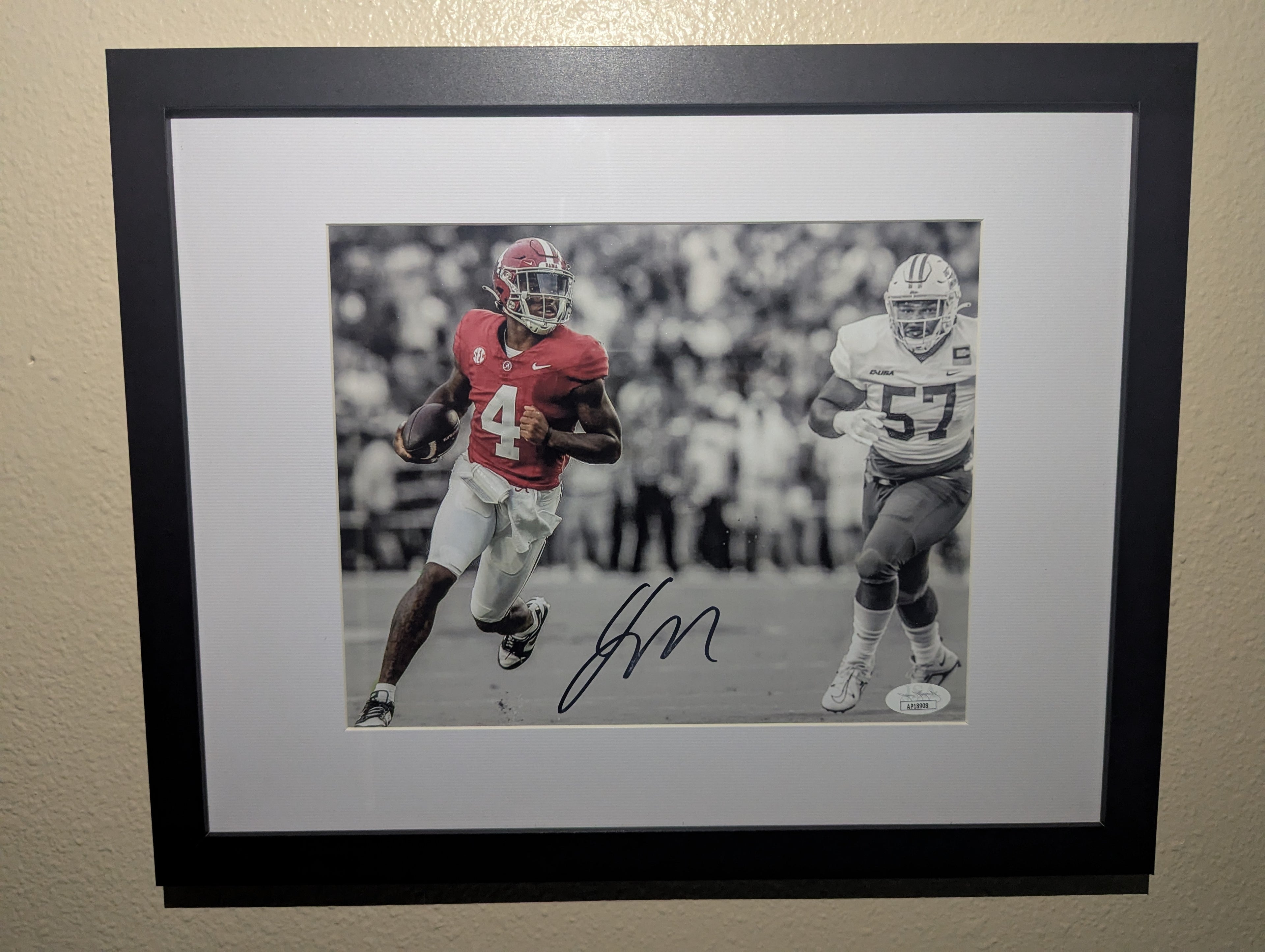 Jalen Milroe - Signed 8x10 (JSA)