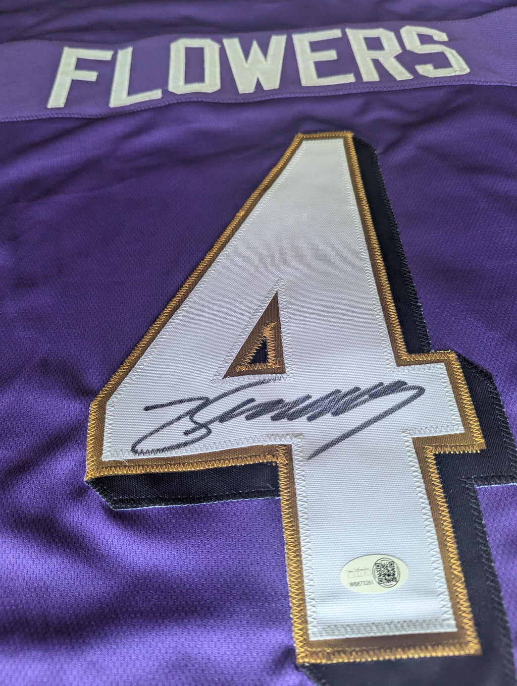 Zay Flowers - Signed Custom Jersey (JSA)