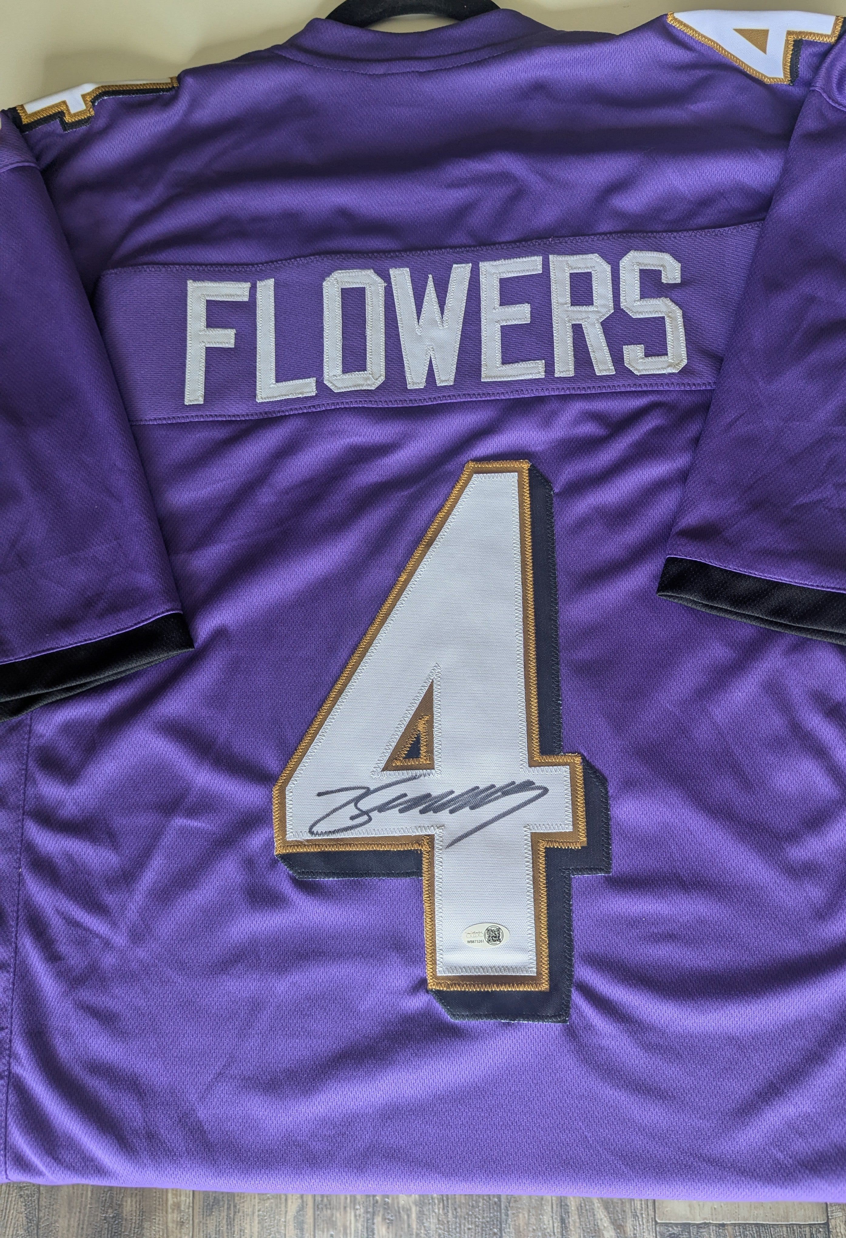 Zay Flowers - Signed Custom Jersey (JSA)