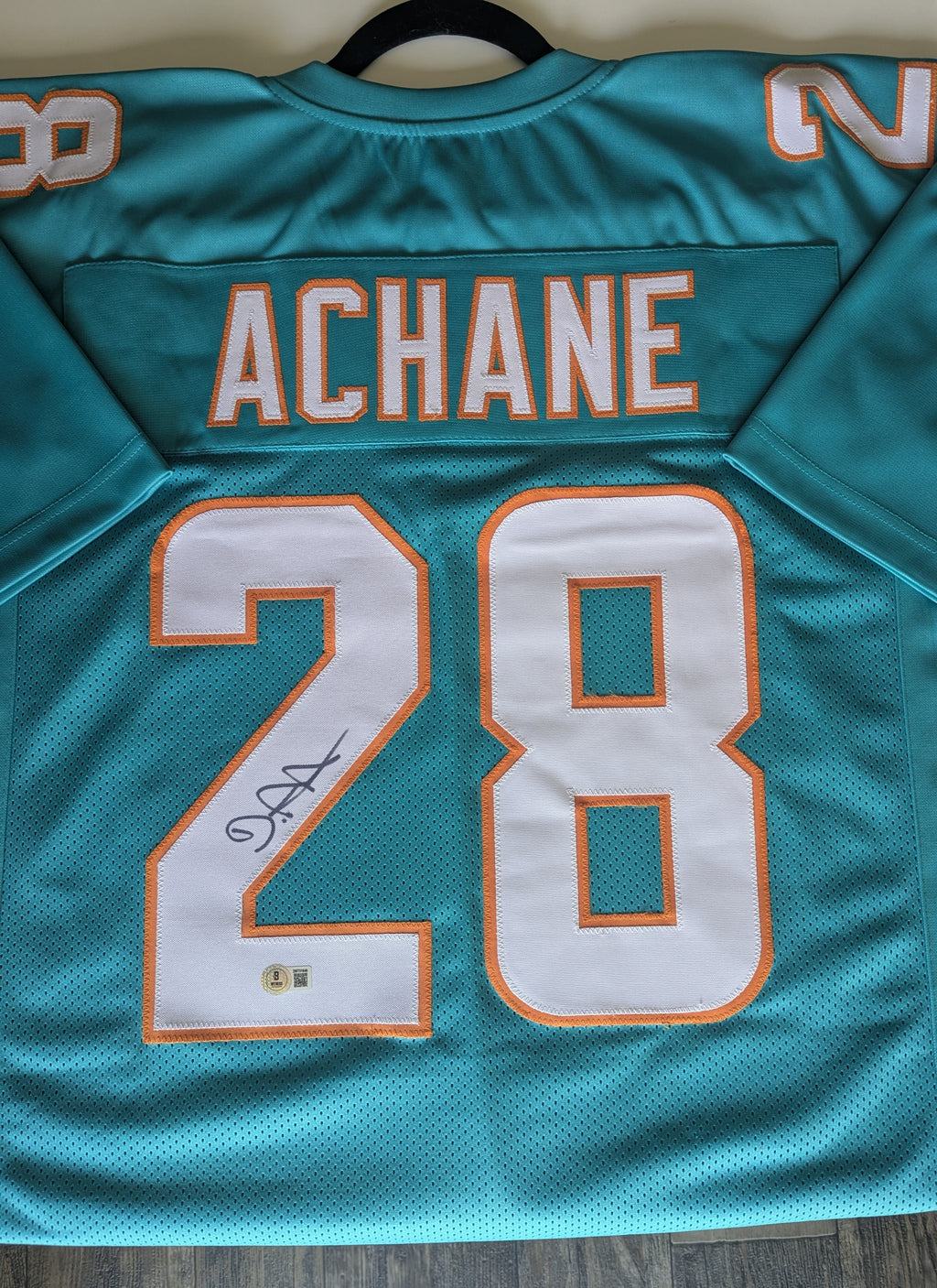 De'Von Achane - Signed Custom Jersey (Beckett)