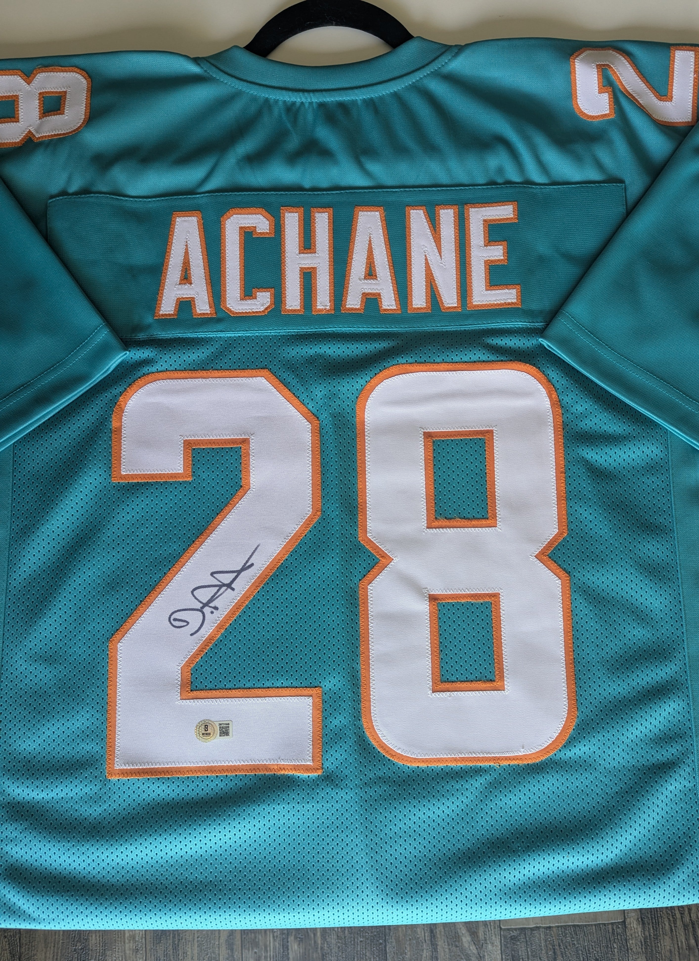 De'Von Achane - Signed Custom Jersey (Beckett)