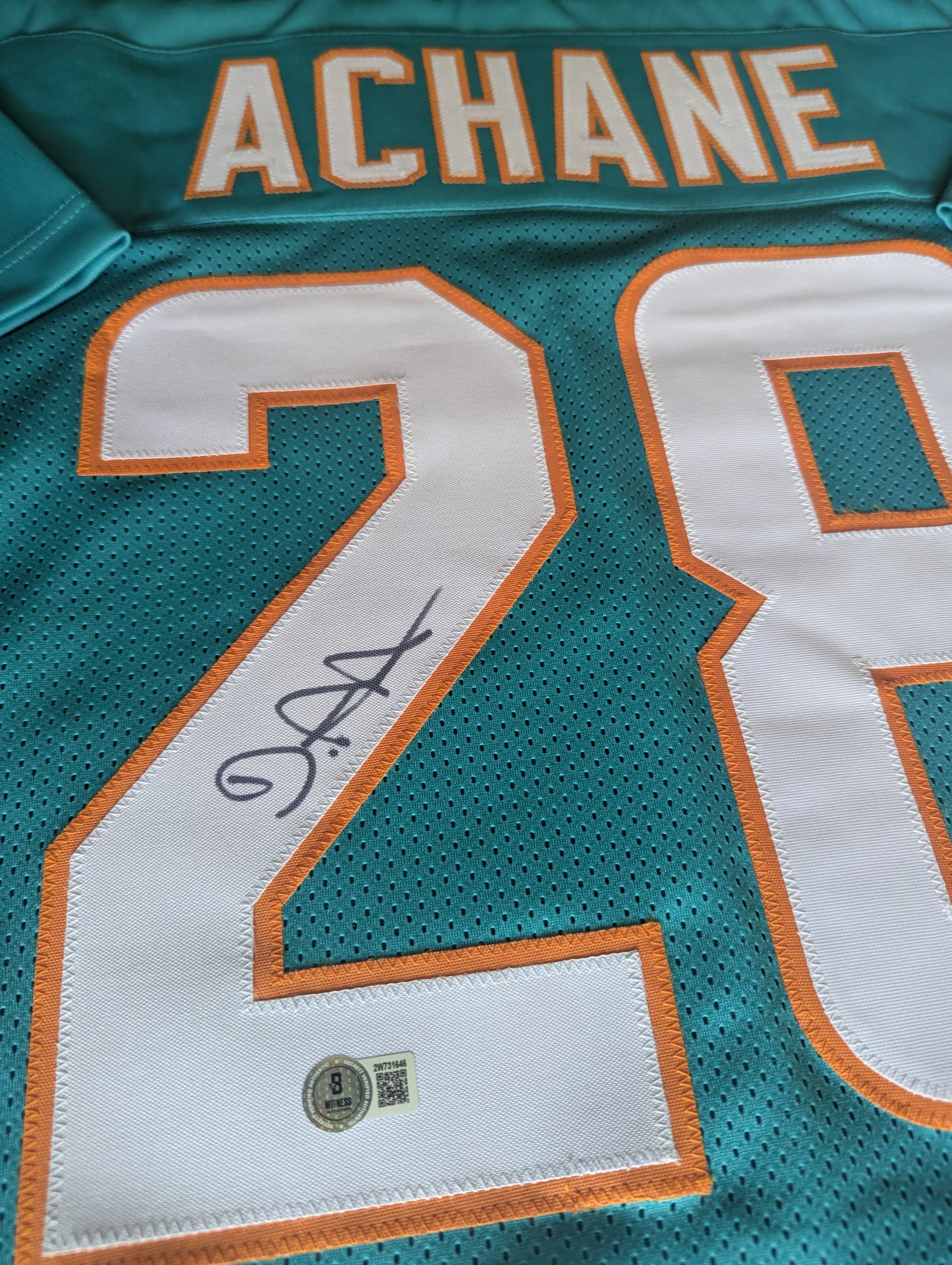 De'Von Achane - Signed Custom Jersey (Beckett)