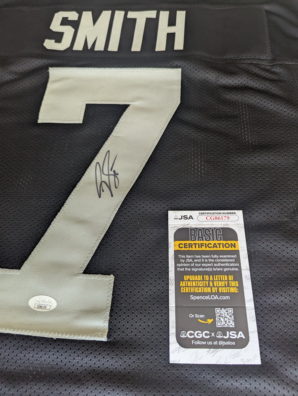 Geno Smith - Signed Custom Jersey (JSA)