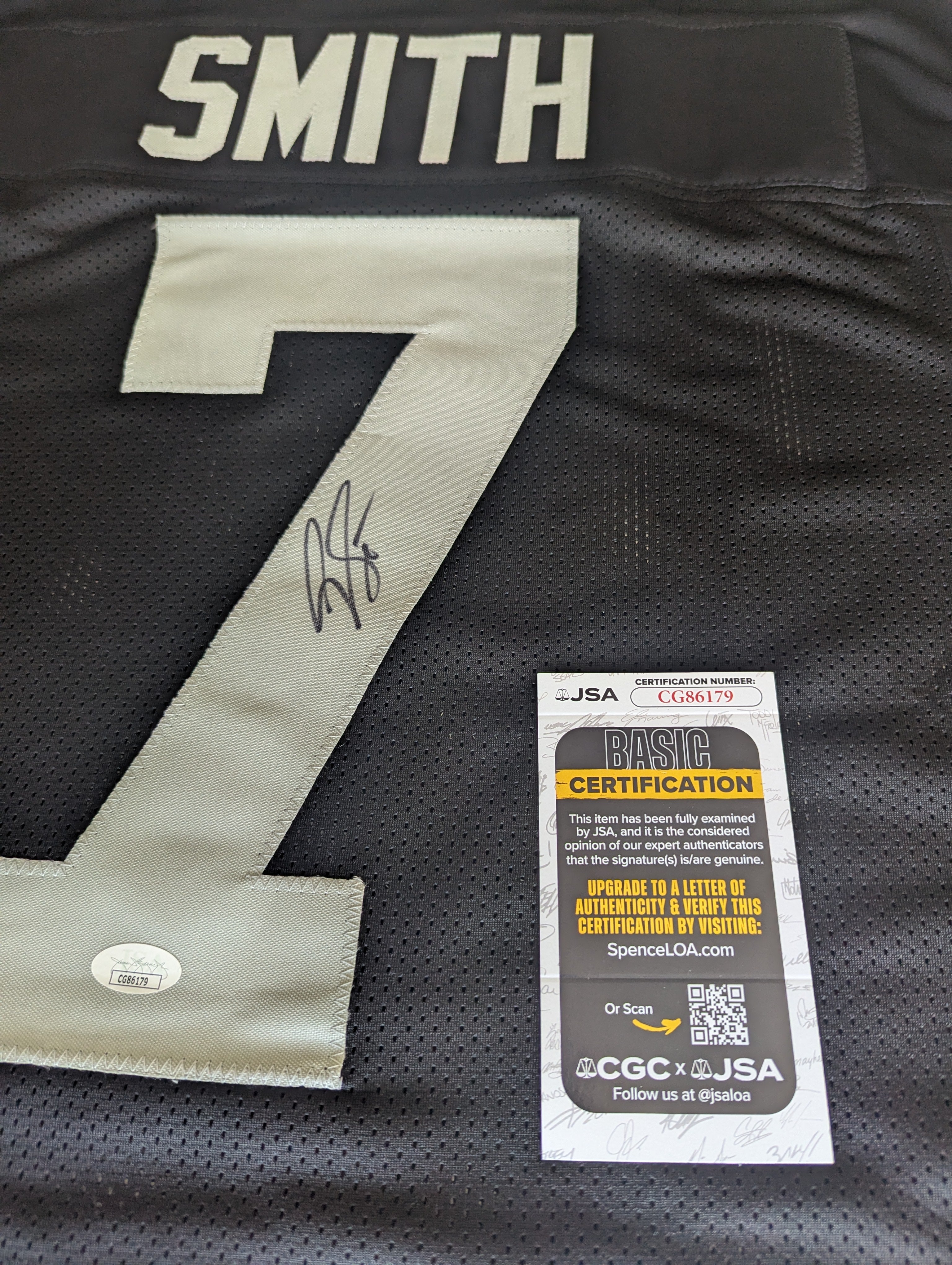 Geno Smith - Signed Custom Jersey (JSA)