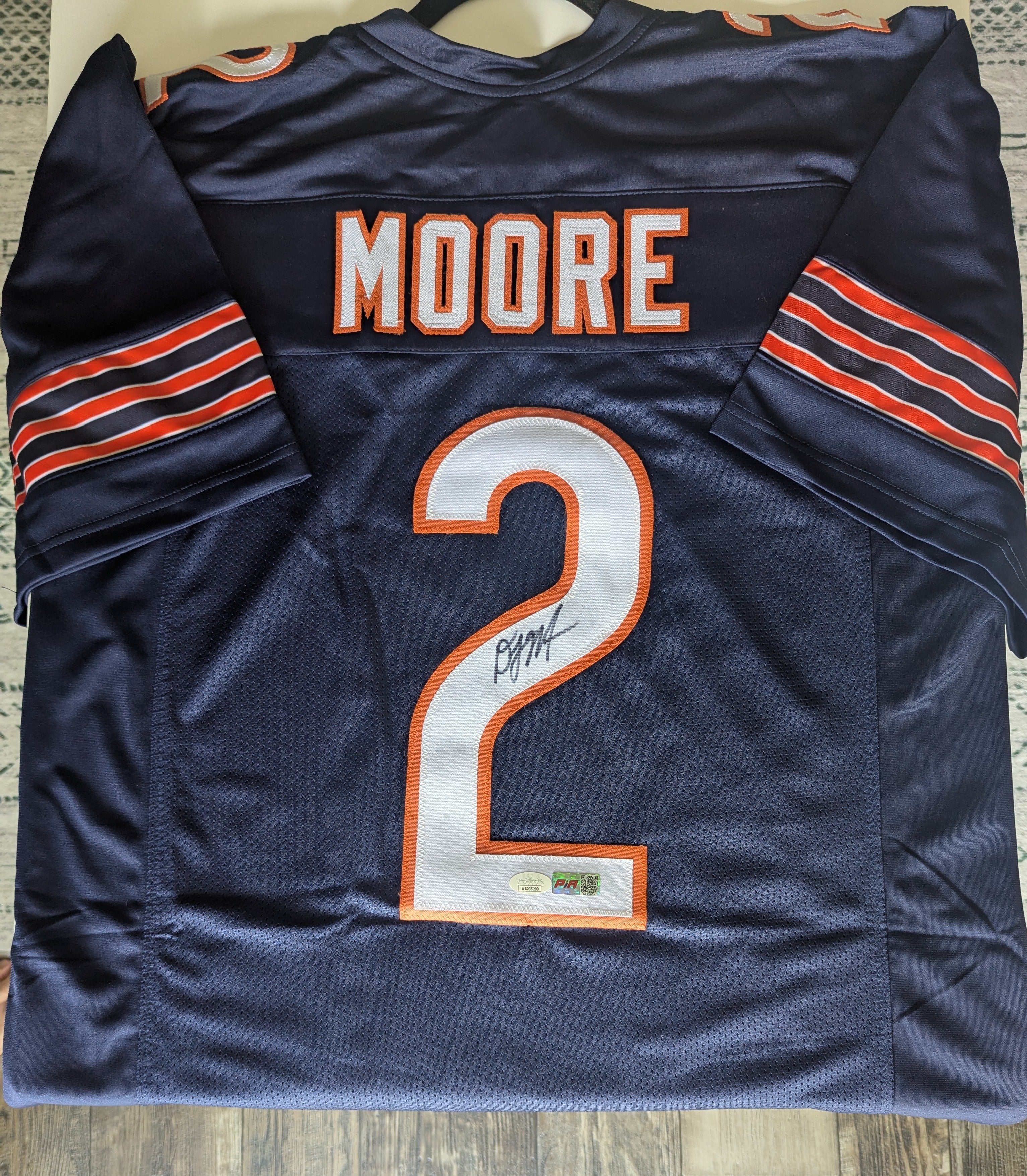 DJ Moore - Signed Custom Jersey (JSA)
