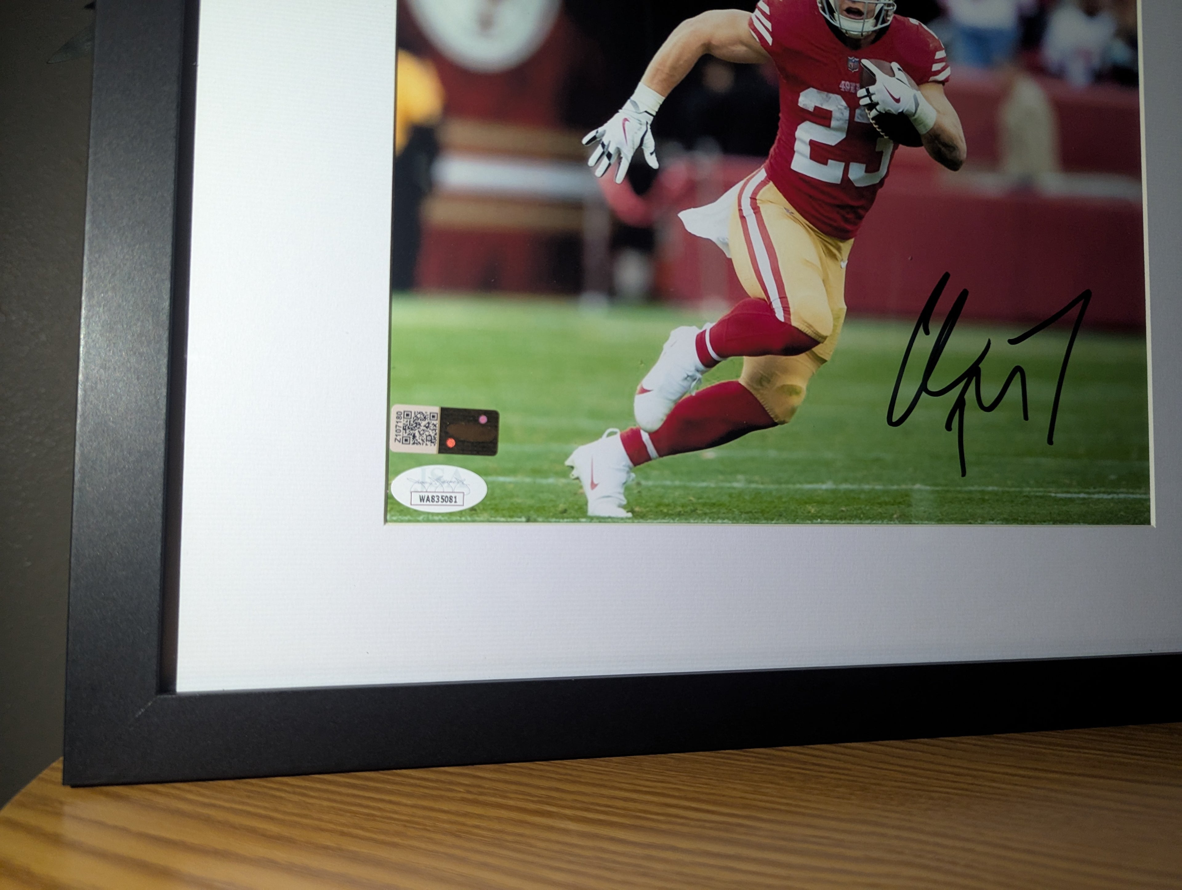 Christian McCaffrey - Signed 8x10 (JSA)