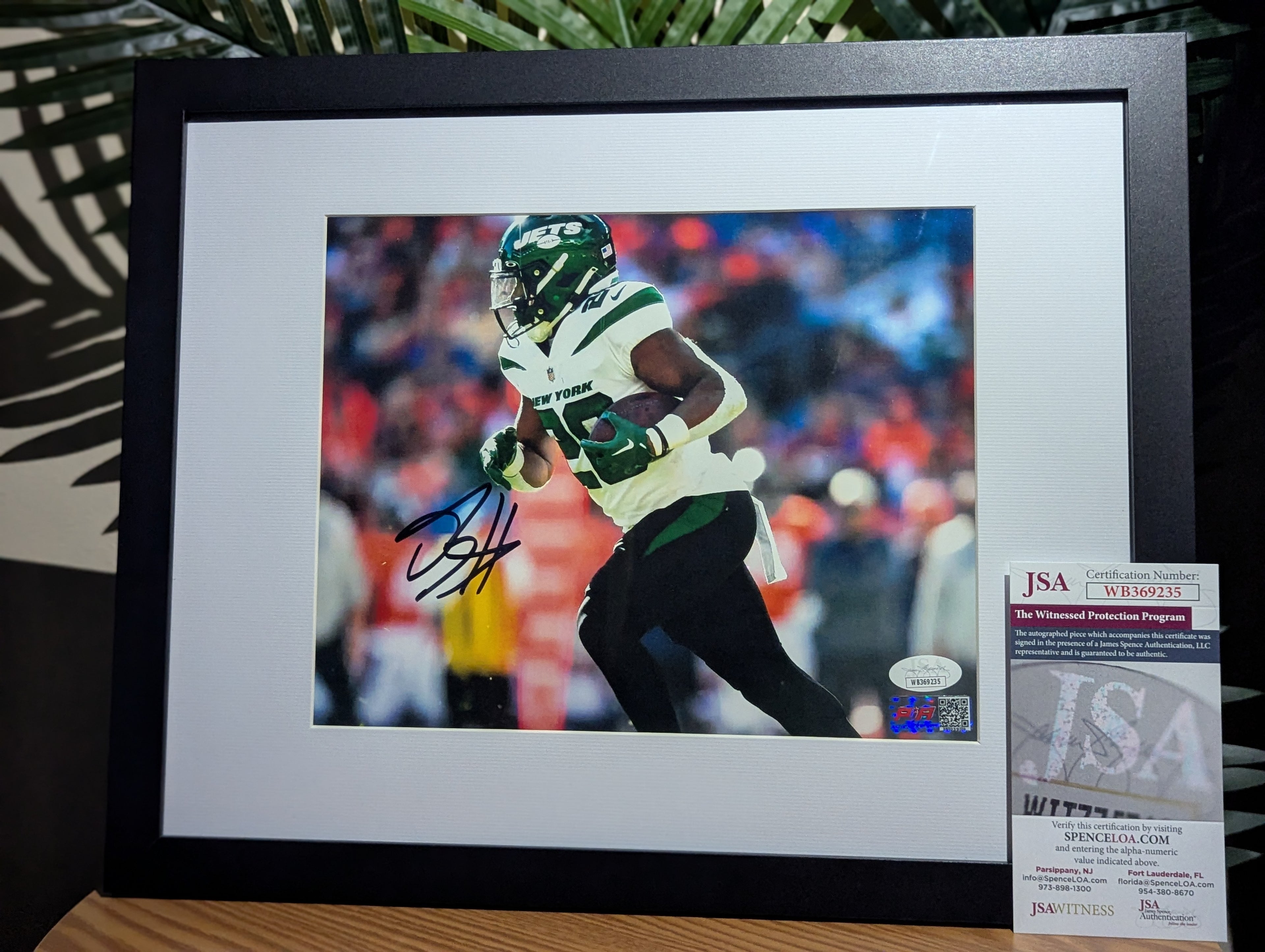 Breece Hall - Signed 8x10 (JSA)