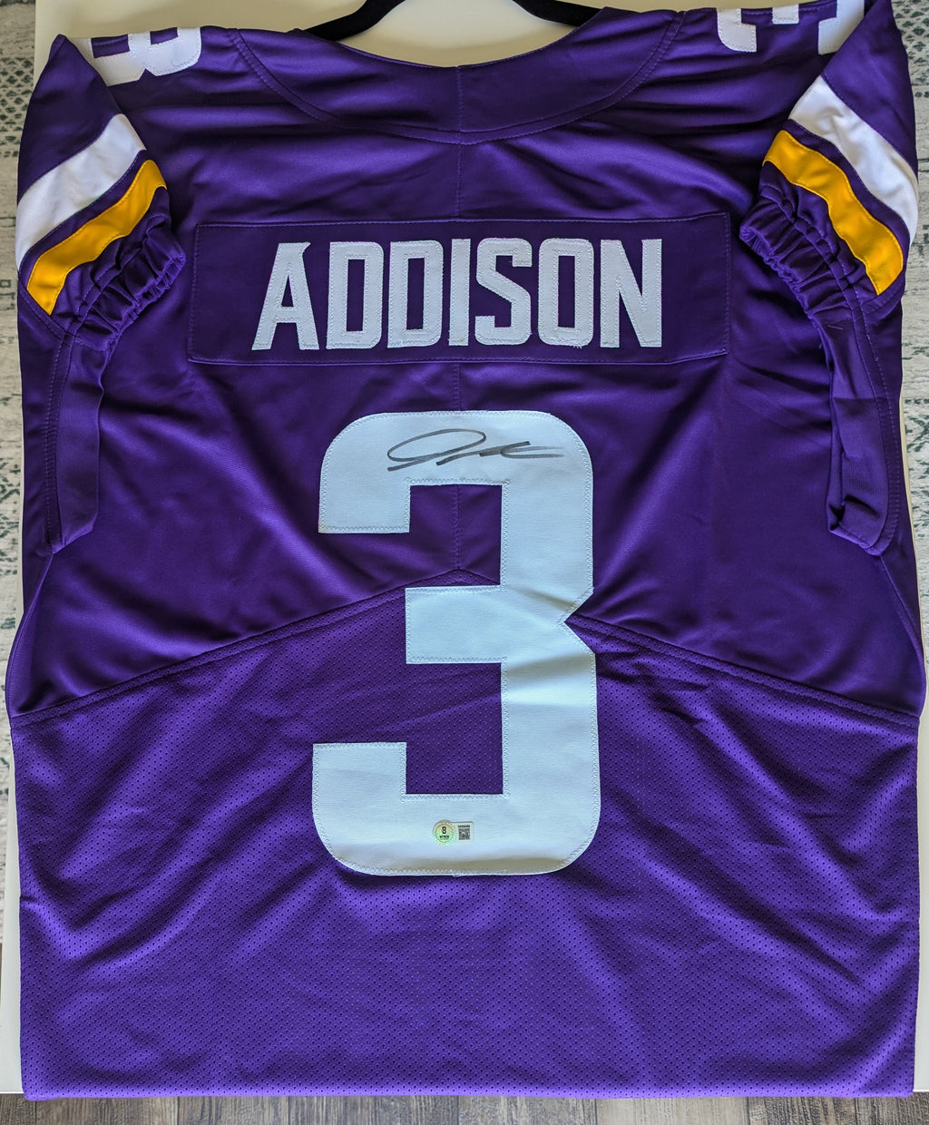 Jordan Addison - Signed Custom Jersey (Beckett)