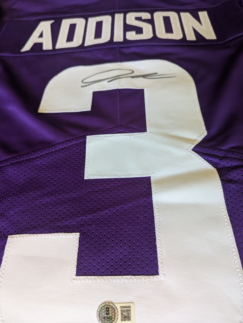 Jordan Addison - Signed Custom Jersey (Beckett)