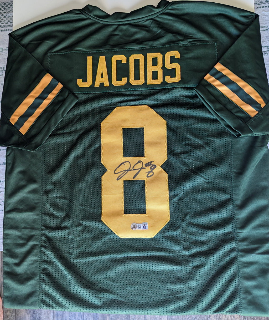 Josh Jacobs - Signed Custom Jersey (Beckett)