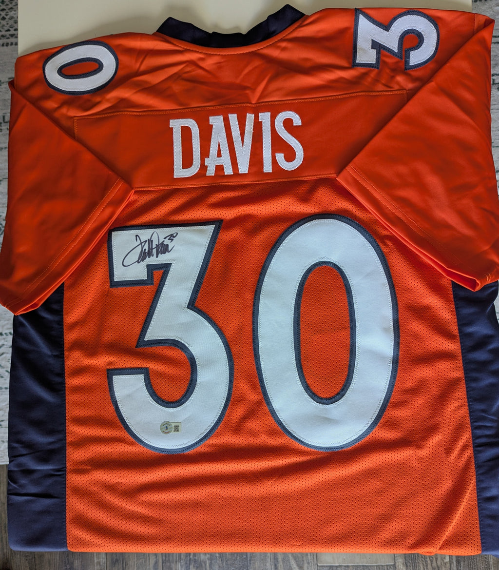 Terrell Davis - Signed Custom Jersey (Beckett)