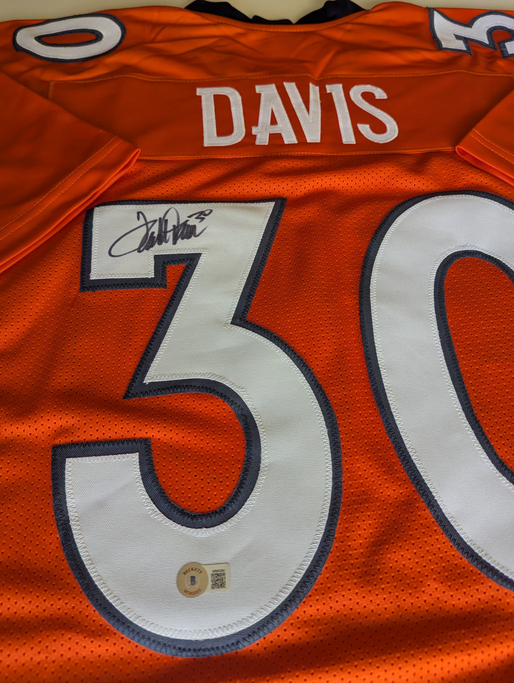 Terrell Davis - Signed Custom Jersey (Beckett)