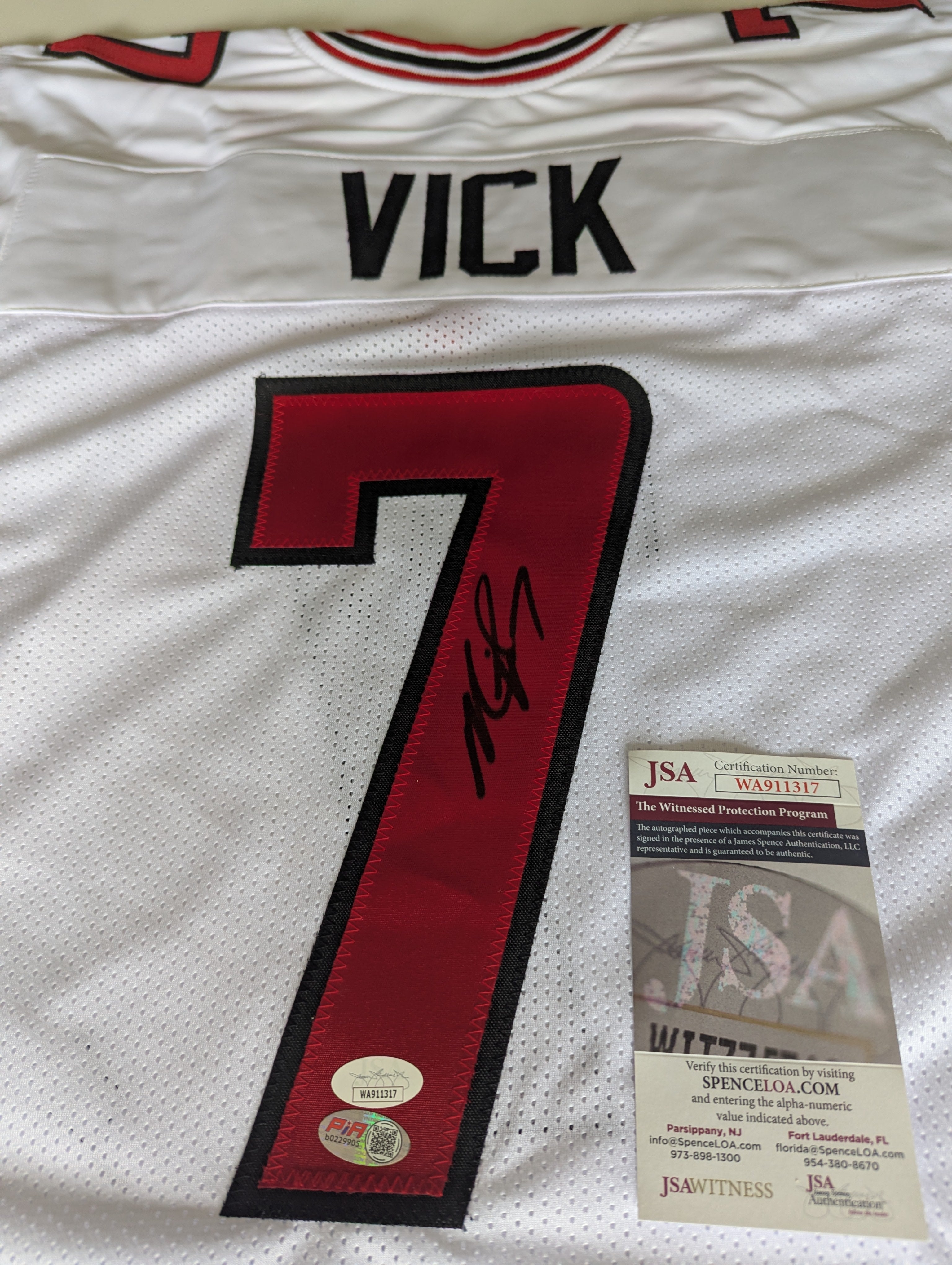 Mike Vick - Signed Custom Jersey (JSA)